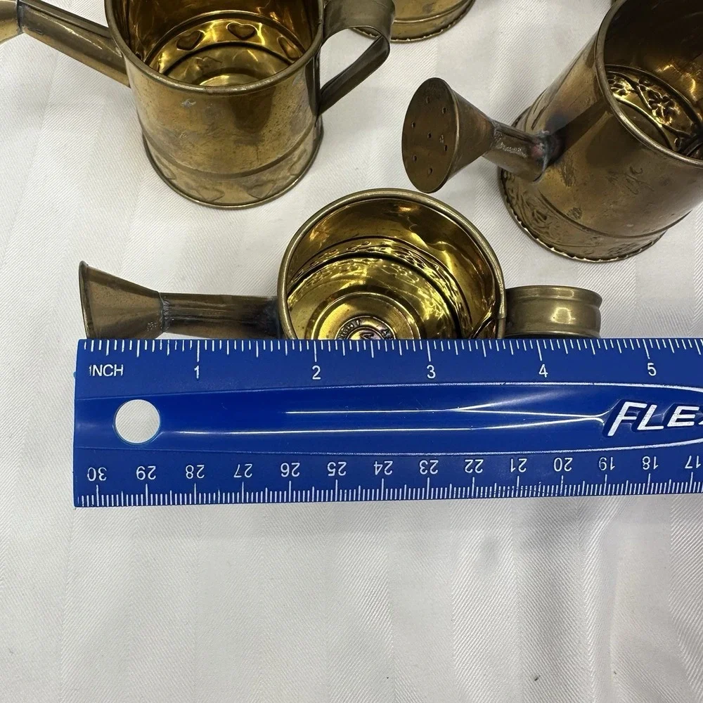 Lot 9 Vintage Hosley Brass 2.5